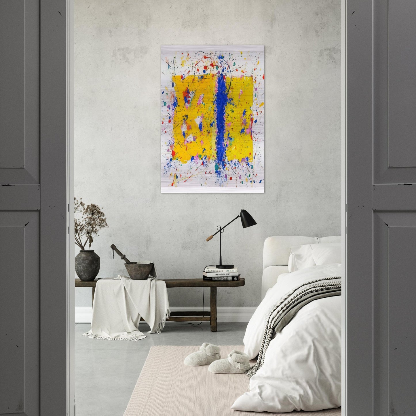 Light in Itself - Sam Francis Brushed Aluminum Print - 70x100 cm / 28x40 inches | Sam Francis Aluminum Print | Sam Francis Prints