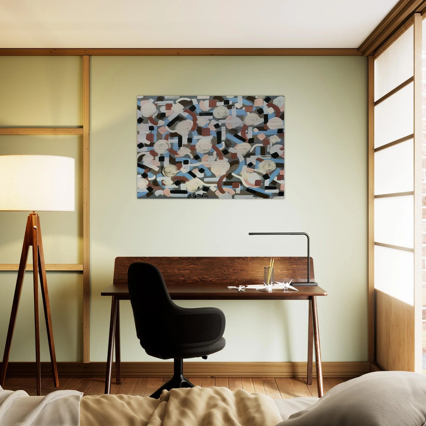 Untitled - 1952 - Bradley Walker Tomlin Brushed Aluminum Print - 70x100 cm / 28x40 inches | Bradley Walker Tomlin Aluminum Print | Bradley Walker Tomlin Prints
