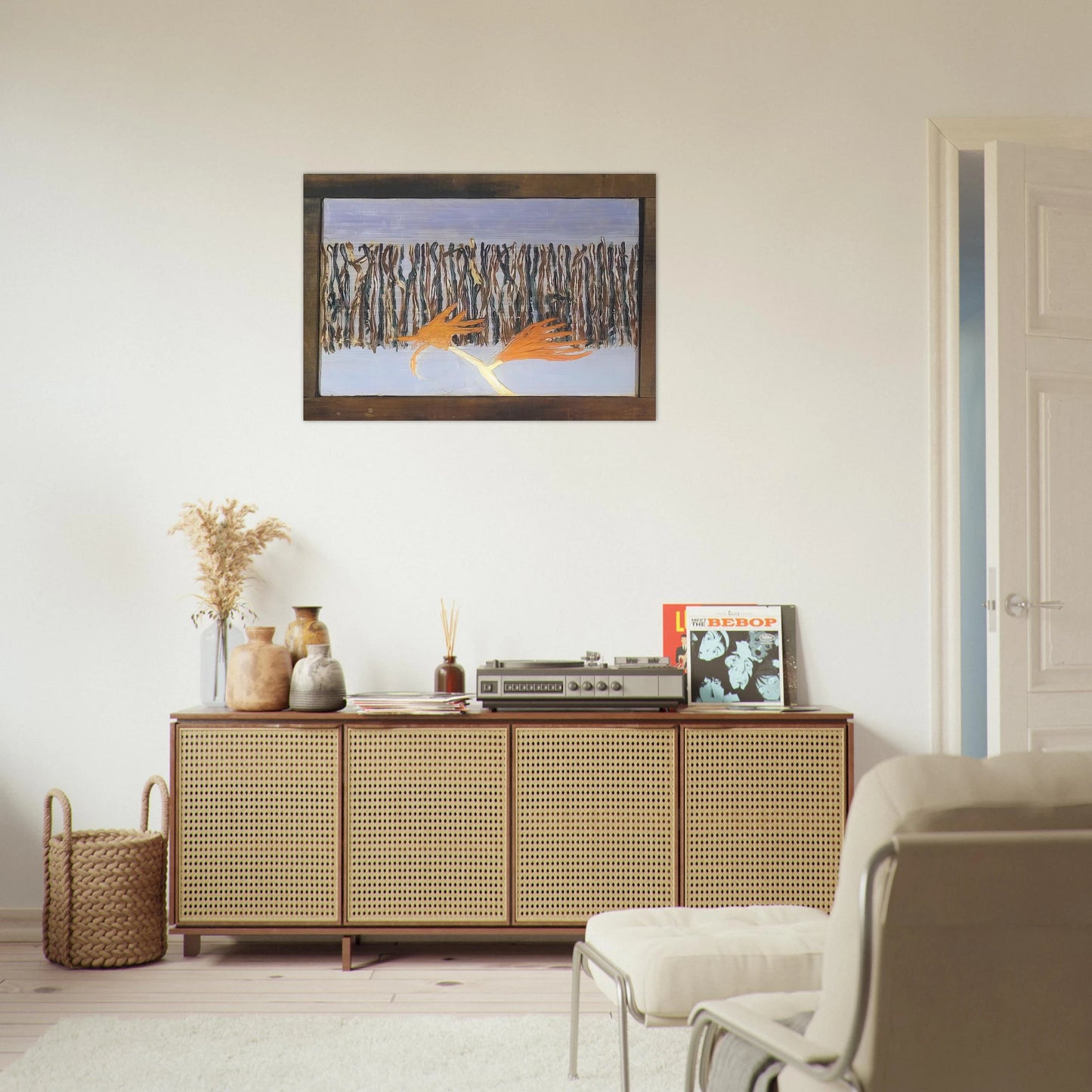Burning Bush - 1953 - Forrest Bess Brushed Aluminum Print - 70x100 cm / 28x40 inches | Forrest Bess Aluminum Print | Forrest Bess Prints