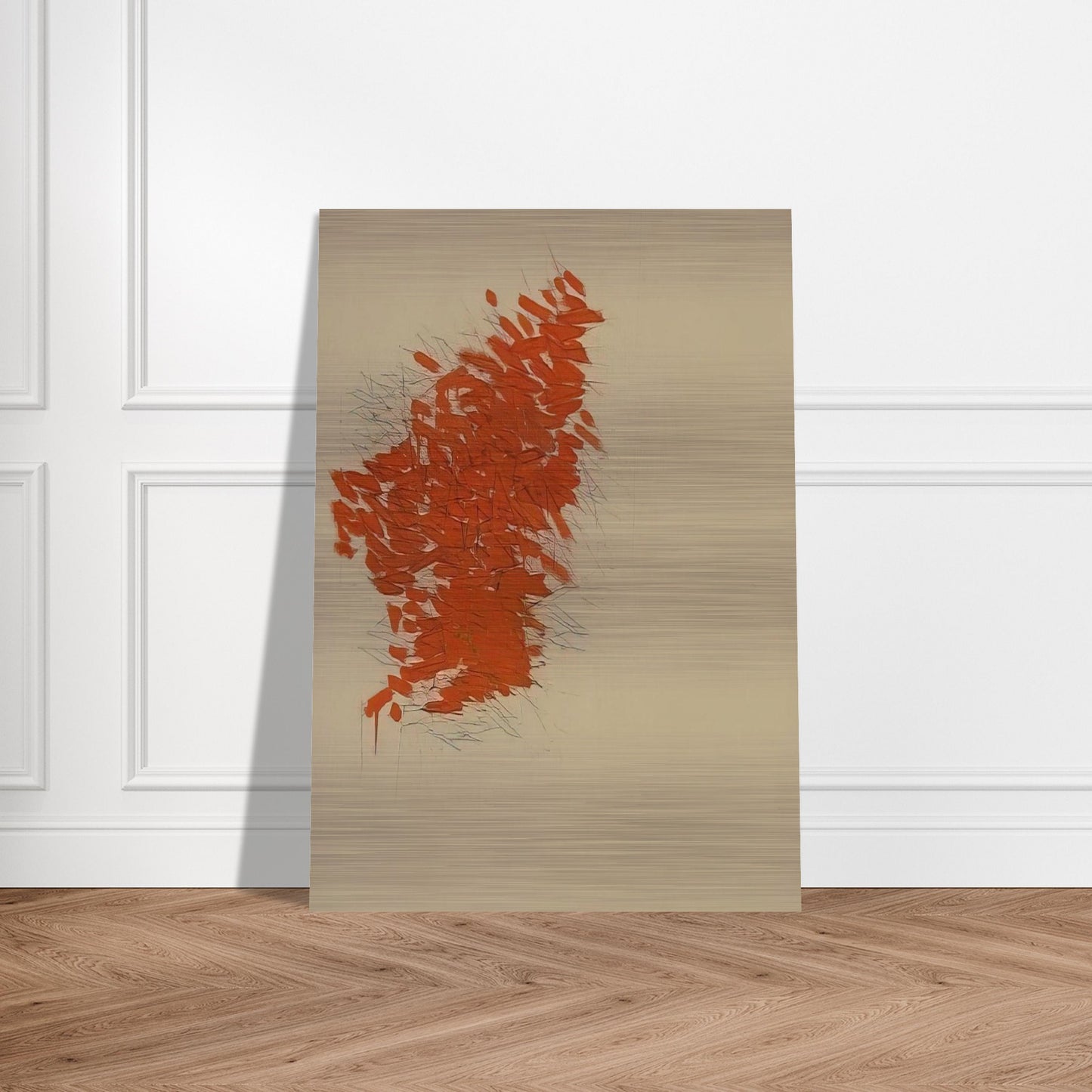 Orange - 1973 - Robert Goodnough Brushed Aluminum Print - 70x100 cm / 28x40 inches | Robert Goodnough Aluminum Print | Robert Goodnough Prints