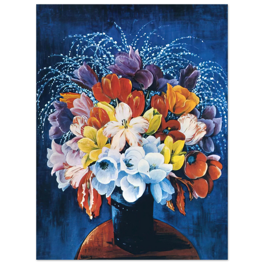 Moise Kisling - BOUQUET OF TULIPS  75x100 cm / 30x40inches Fine Art Poster
