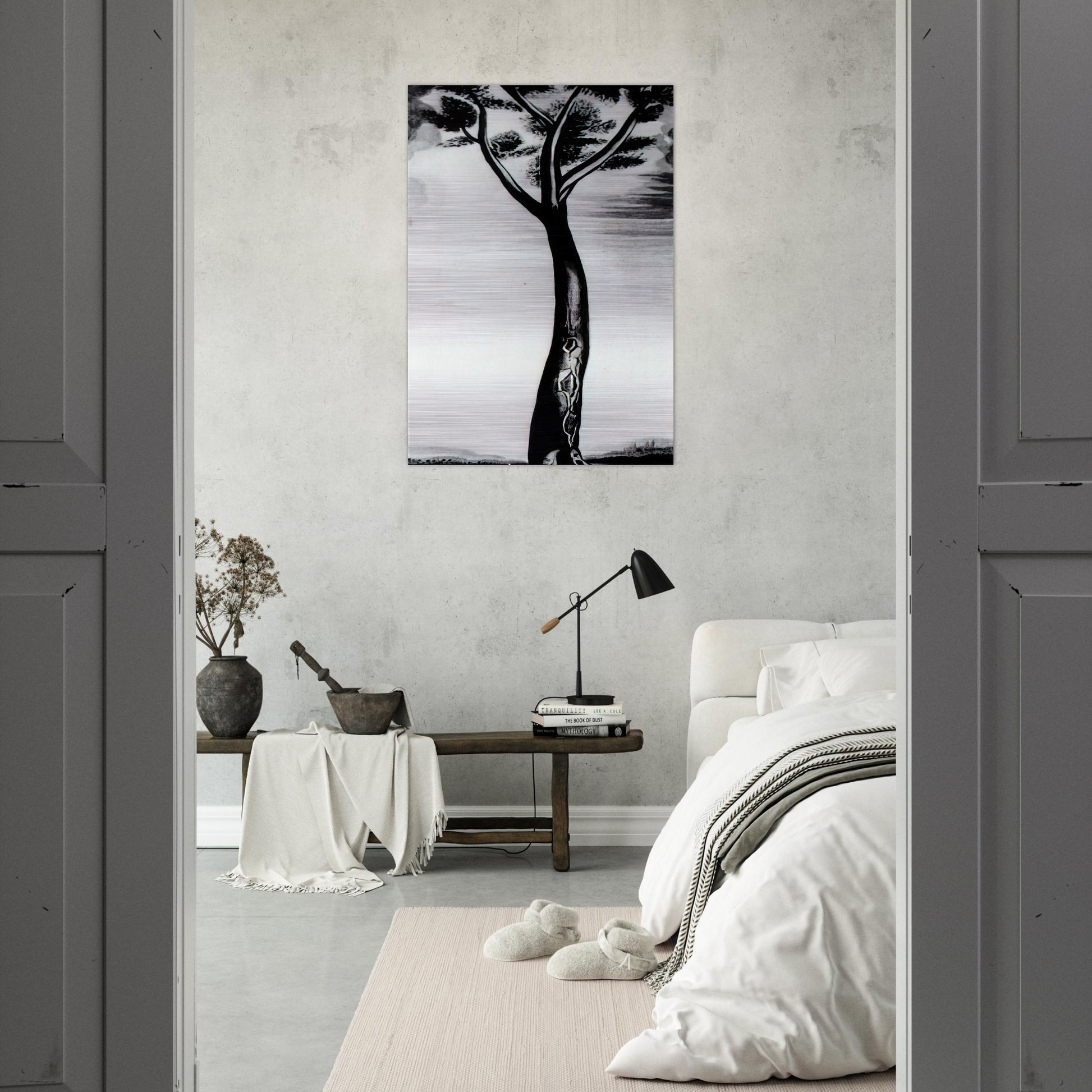THE TREE - Salvador Dali Brushed Aluminum Print - 70x100 cm / 28x40 inches | Salvador Dali Aluminum Print | Salvador Dali Prints
