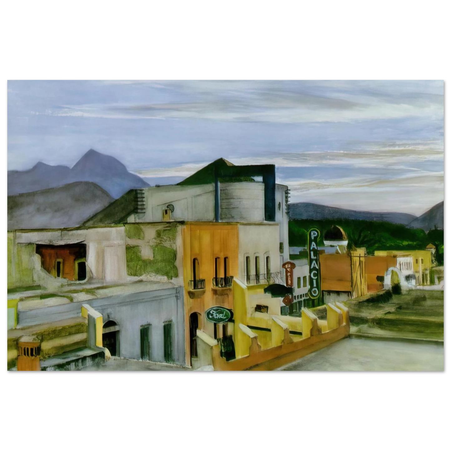 Edward Hopper - El Palacio Fine Art Poster