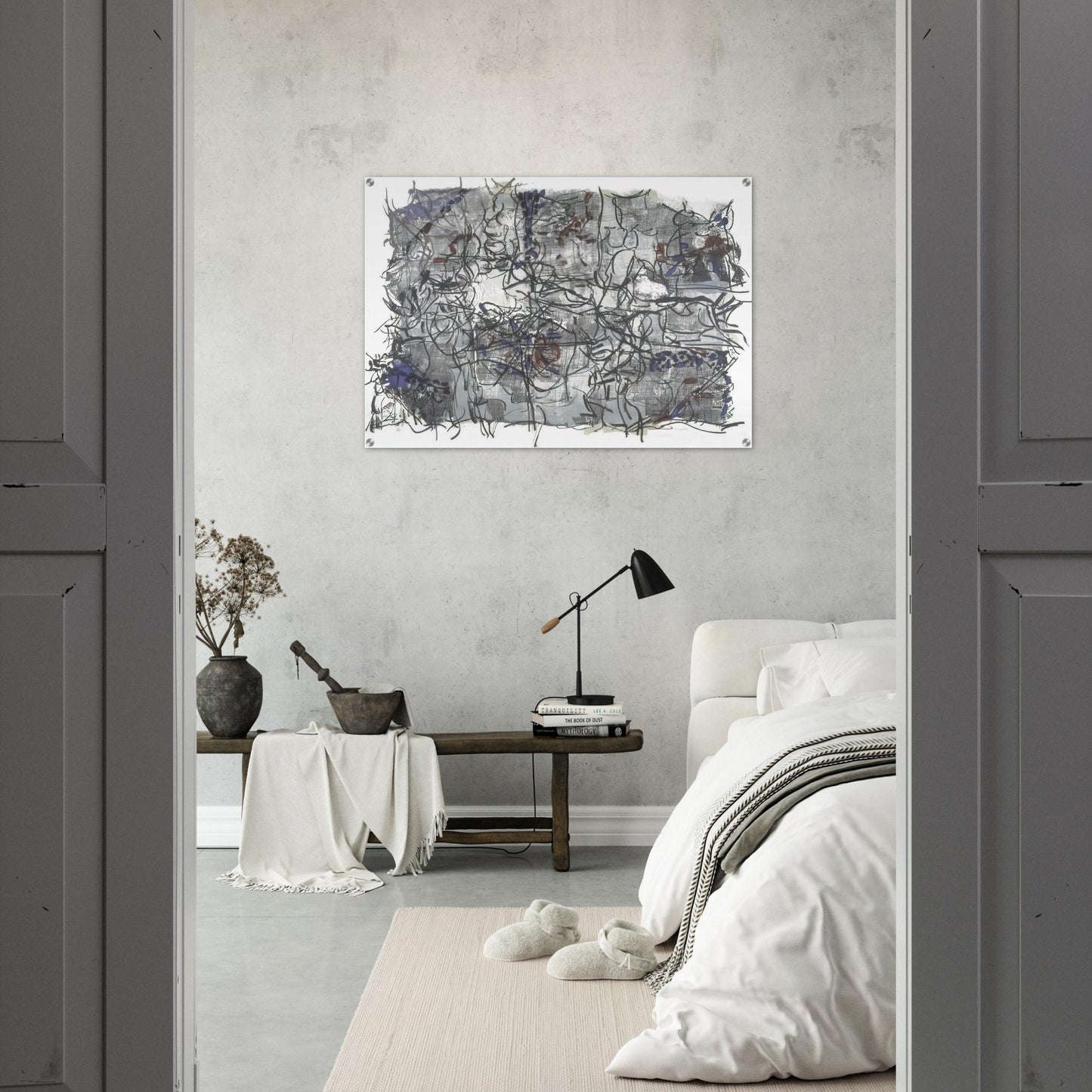Jute IV - Jean-Paul Riopelle Acrylic Print - 70x100 cm / 28x40″ inches