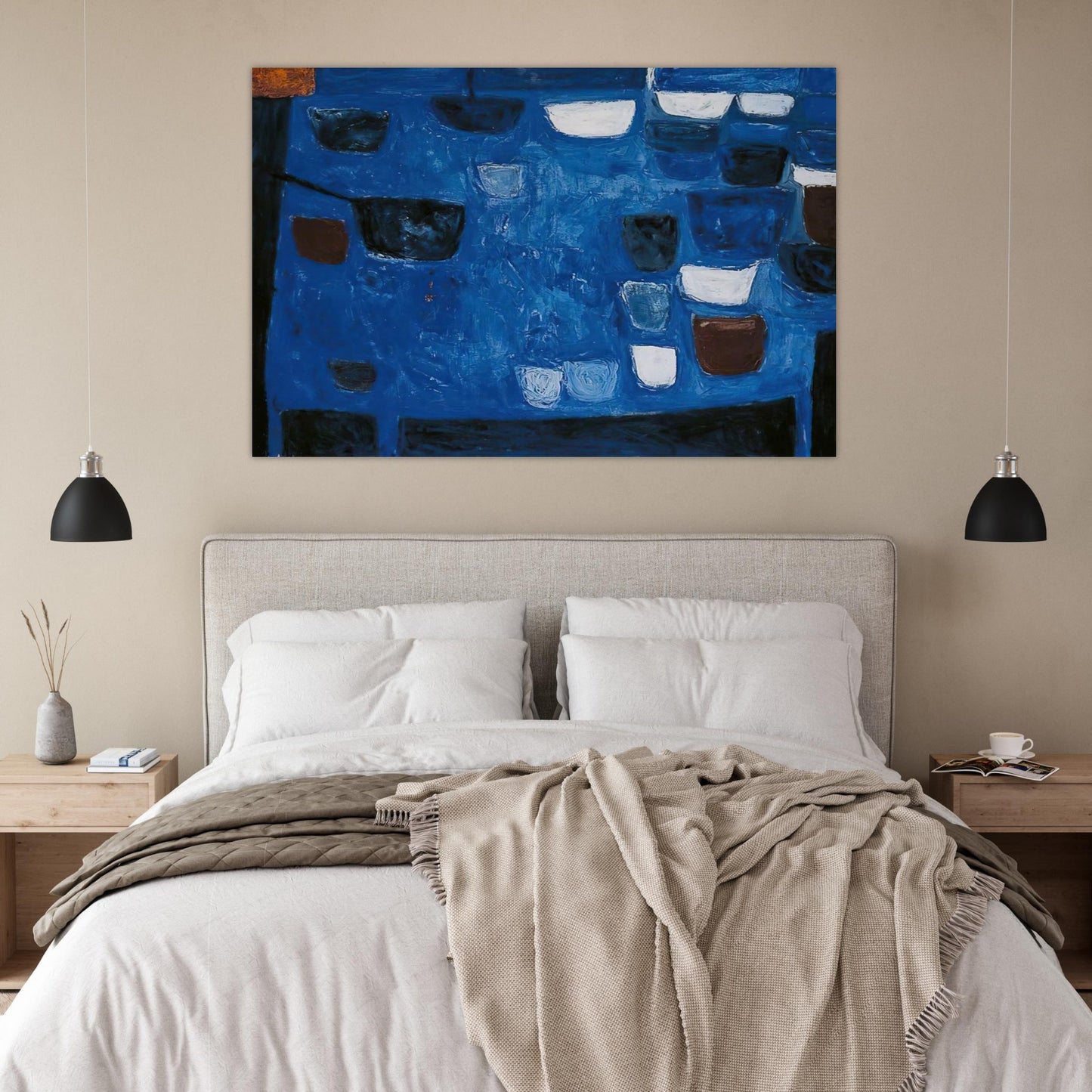 Blue Still Life - 1957 - William Scott Art Prints - 100x150 cm / 40x60″ inches | William Scott Poster | William Scott Prints