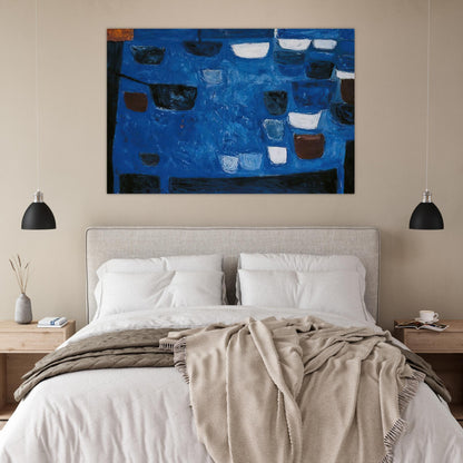 Blue Still Life - 1957 - William Scott Art Prints - 100x150 cm / 40x60″ inches | William Scott Poster | William Scott Prints