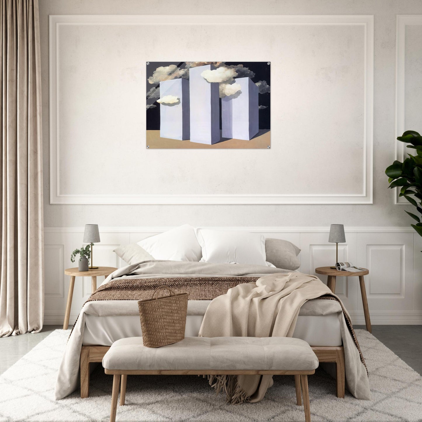 A STORM 1932 - Rene Magritte Acrylic Print - 70x100 cm / 28x40″ inches