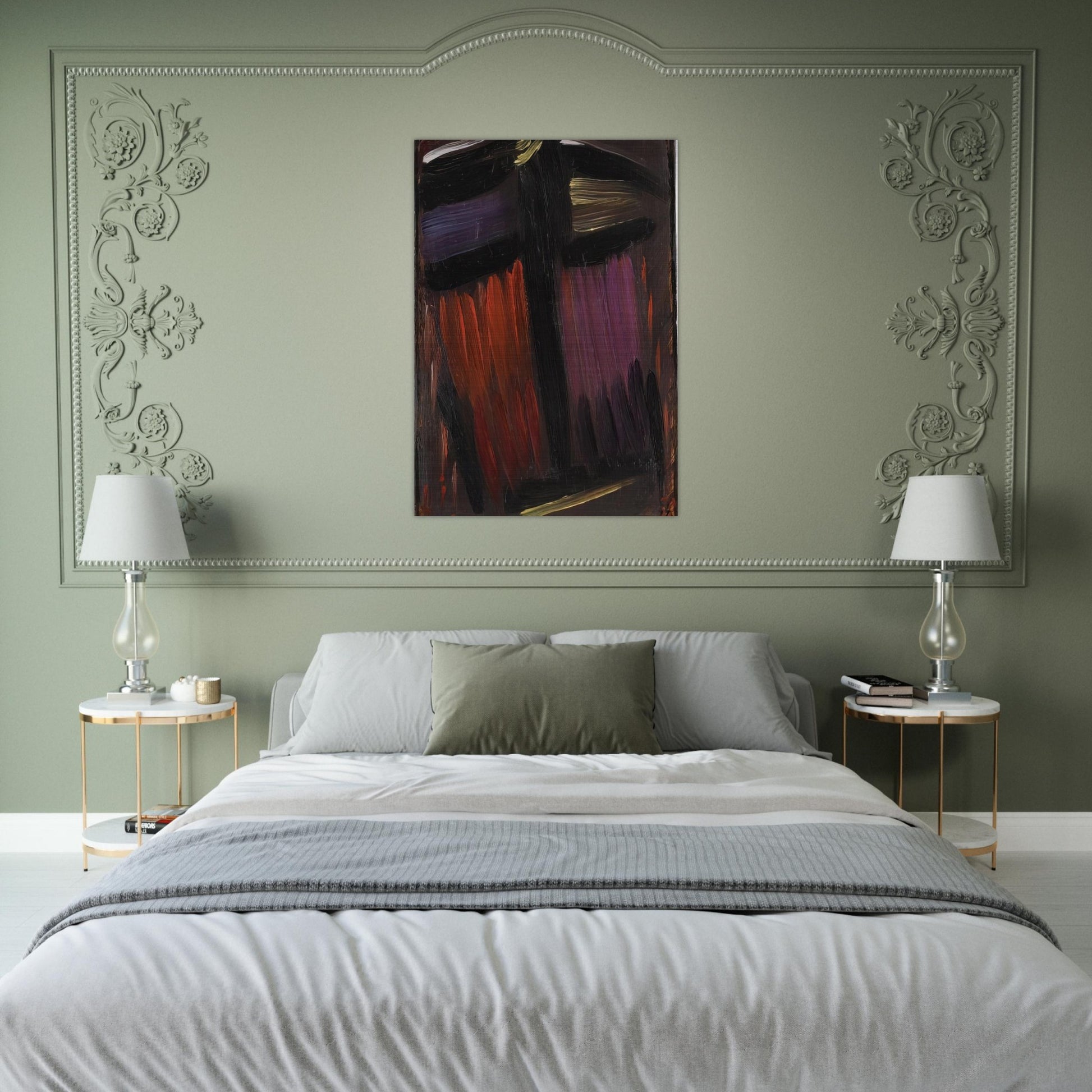 MEDITATION 1936 - Alexej von Jawlensky Brushed Aluminum Print - 70x100 cm / 28x40 inches | Alexej von Jawlensky Aluminum Print | Alexej von Jawlensky Prints