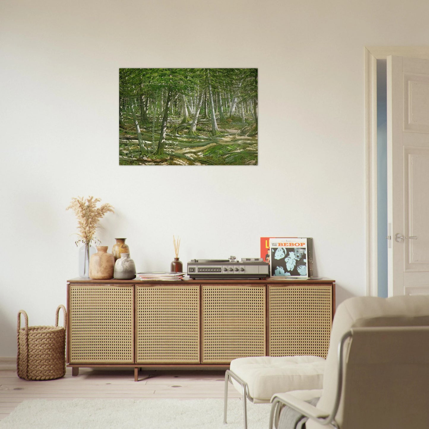 Old Windfall - 1982 - Neil Welliver Brushed Aluminum Print - 70x100 cm / 28x40 inches | Neil Welliver Aluminum Print | Neil Welliver Prints