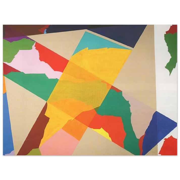 Piero Dorazio - In Croce III - 1969  75x100 cm / 30x40inches Fine Art Poster