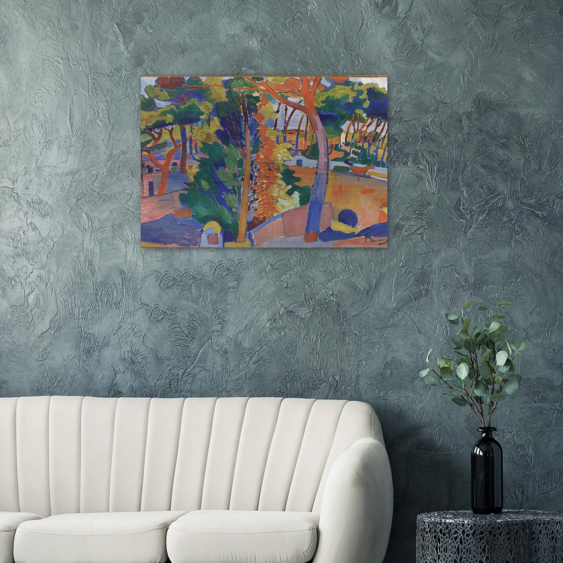 BRIDGE OVER THE RIOU 1906 - Andre Derain Brushed Aluminum Print - 70x100 cm / 28x40 inches | Andre Derain Aluminum Print | Andre Derain Prints