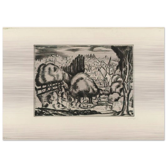 LANDSCAPE 1907 2 - Andre Derain Brushed Aluminum Print - 70x100 cm / 28x40 inches | Andre Derain Aluminum Print | Andre Derain Prints