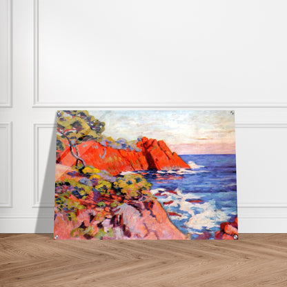 Rochers sur la Côte à Agay - 1907 - Armand Guillaumin Acrylic Print - 70x100 cm / 28x40″ inches