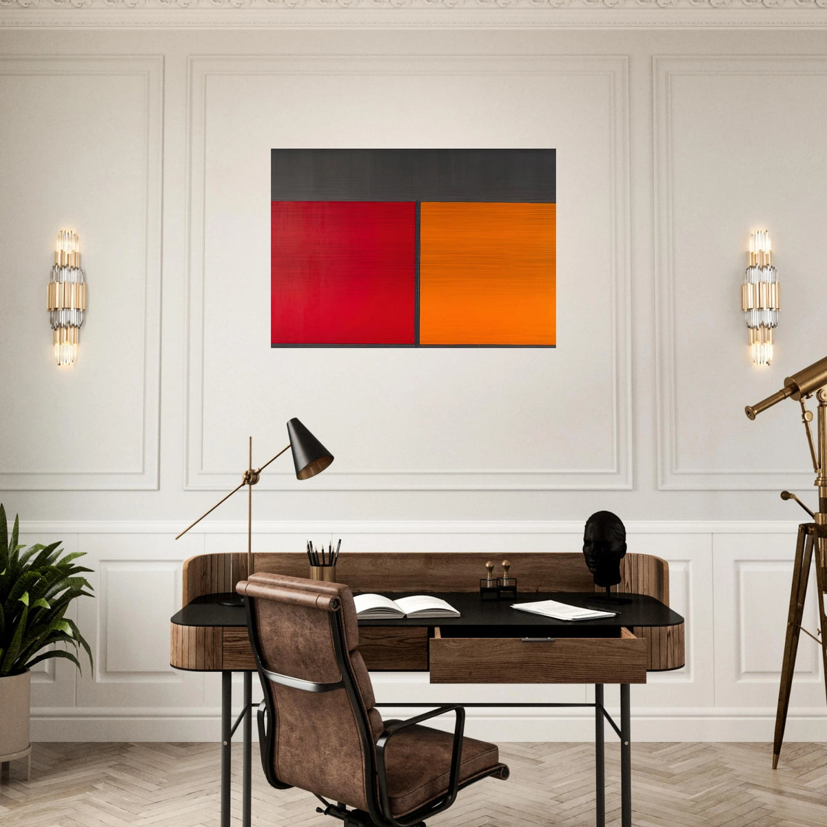 15.10.67 - 1967 - John Hoyland Brushed Aluminum Print - 70x100 cm / 28x40 inches | John Hoyland Aluminum Print | John Hoyland Prints