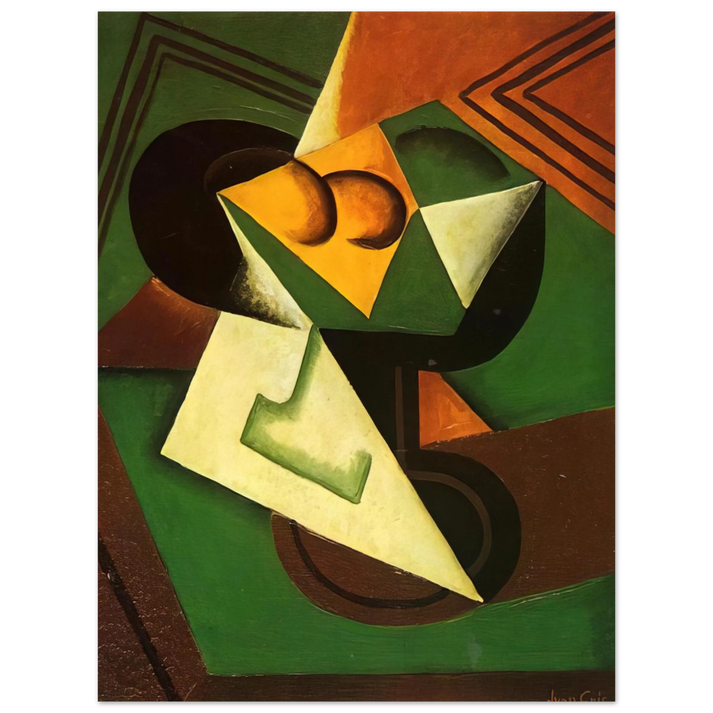 Juan Gris - FRUIT BOWL AND FRUIT  75x100 cm / 30x40inches Fine Art Poster