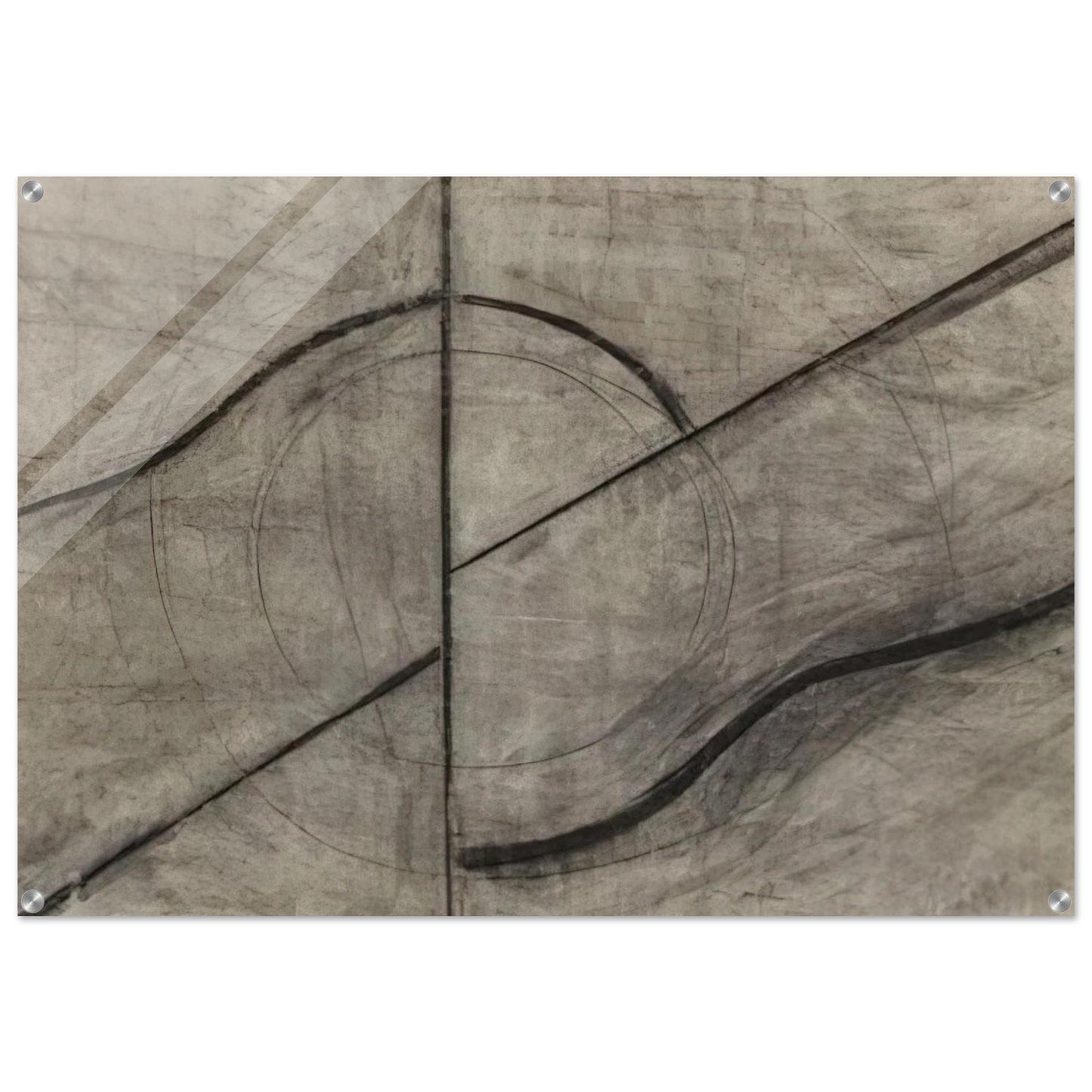 Drawing Based Upon the Breath - Allan Kaprow Acrylic Print - 70x100 cm / 28x40″ inches