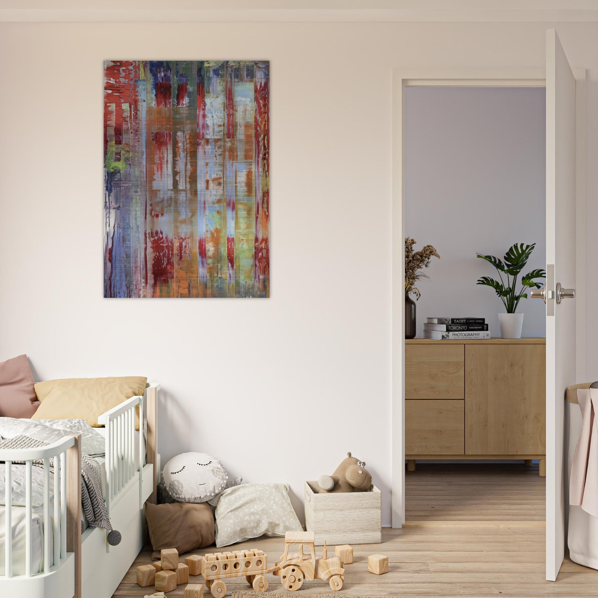 ABSTRACT BILDING - Gerhard Richter Brushed Aluminum Print - 70x100 cm / 28x40 inches | Gerhard Richter Aluminum Print | Gerhard Richter Prints