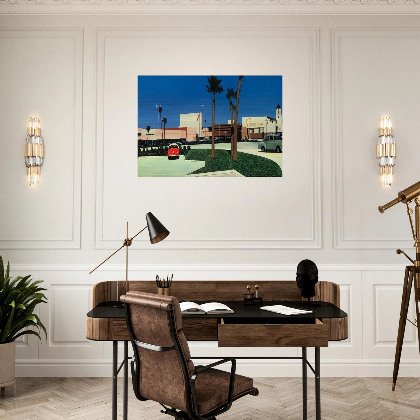 In the beginning Stonestown - Hiroshi Nagai Brushed Aluminum Print - 70x100 cm / 28x40 inches | Hiroshi Nagai Aluminum Print | Hiroshi Nagai Prints