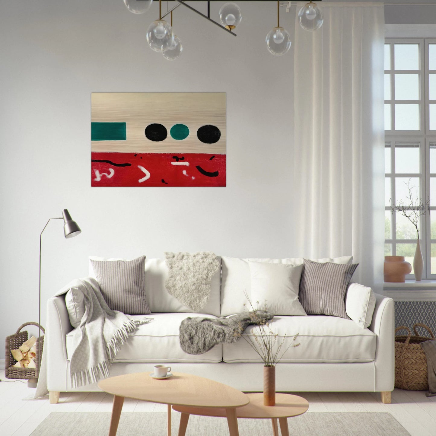 Movement East to West - 1956 - Adolph Gottlieb Brushed Aluminum Print - 70x100 cm / 28x40 inches | Adolph Gottlieb Aluminum Print | Adolph Gottlieb Prints