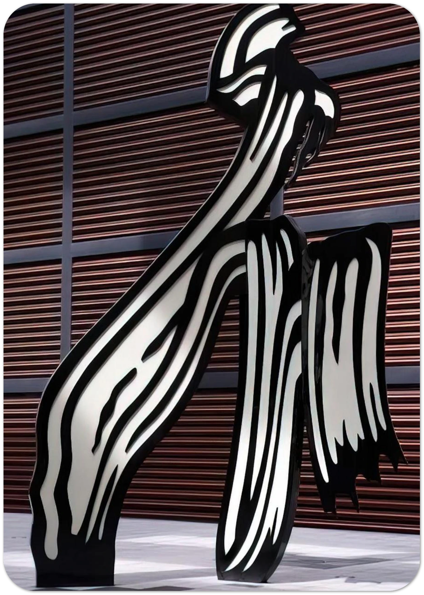 BRUSHSTROKE 1996 By Roy Lichtenstein Pack of 10 Post Cards | Roy Lichtenstein Post Cards | A6 (10.5 x 14.8 cm) - 4.1 x 5.8 inches