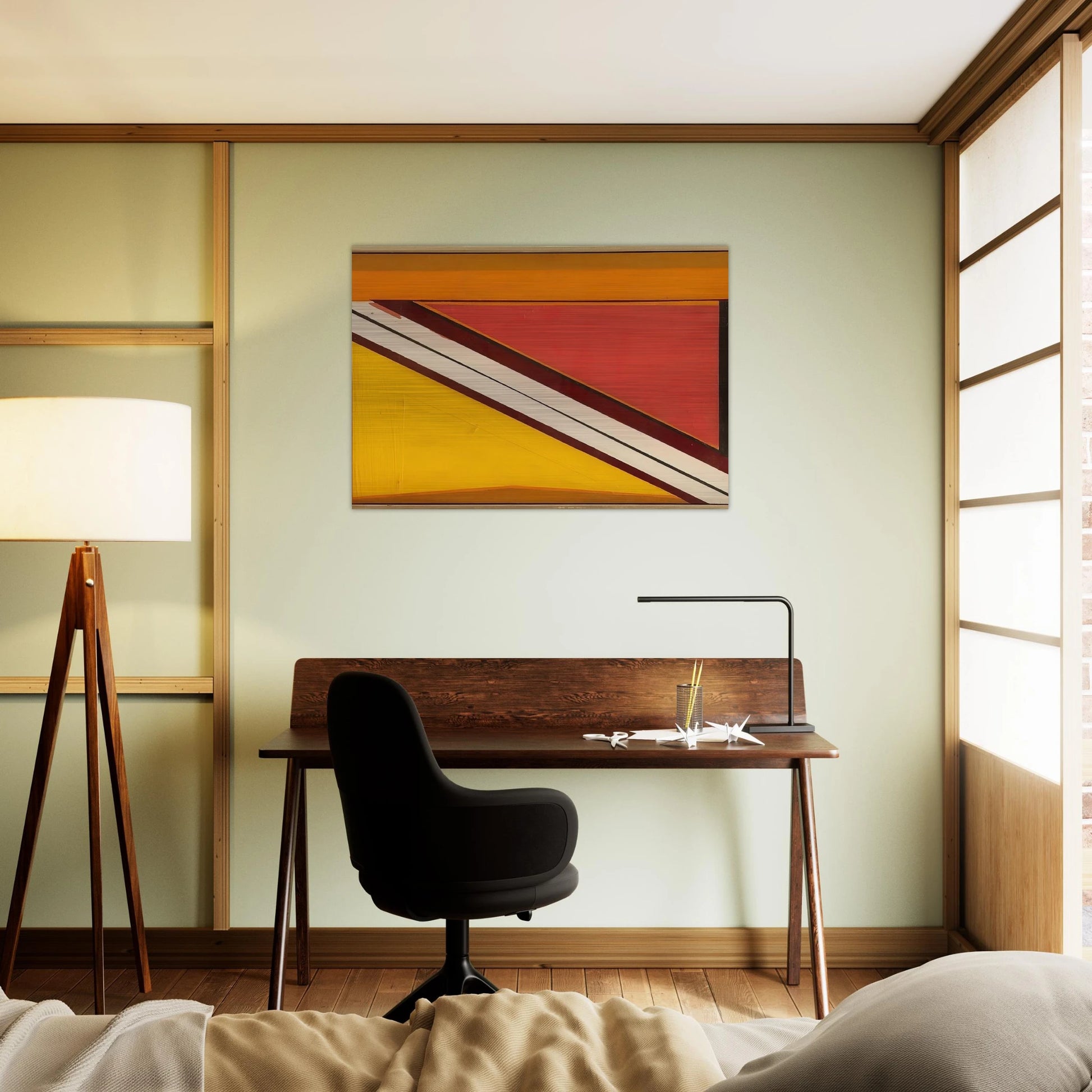 Diagonal 4 - 1963 - Larry Zox Brushed Aluminum Print - 70x100 cm / 28x40 inches | Larry Zox Aluminum Print | Larry Zox Prints