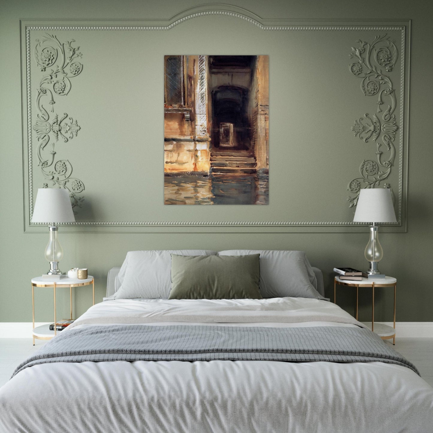 Venetian Doorway - John Singer Sargent Brushed Aluminum Print - 70x100 cm / 28x40 inches | John Singer Sargent Aluminum Print | John Singer Sargent Prints