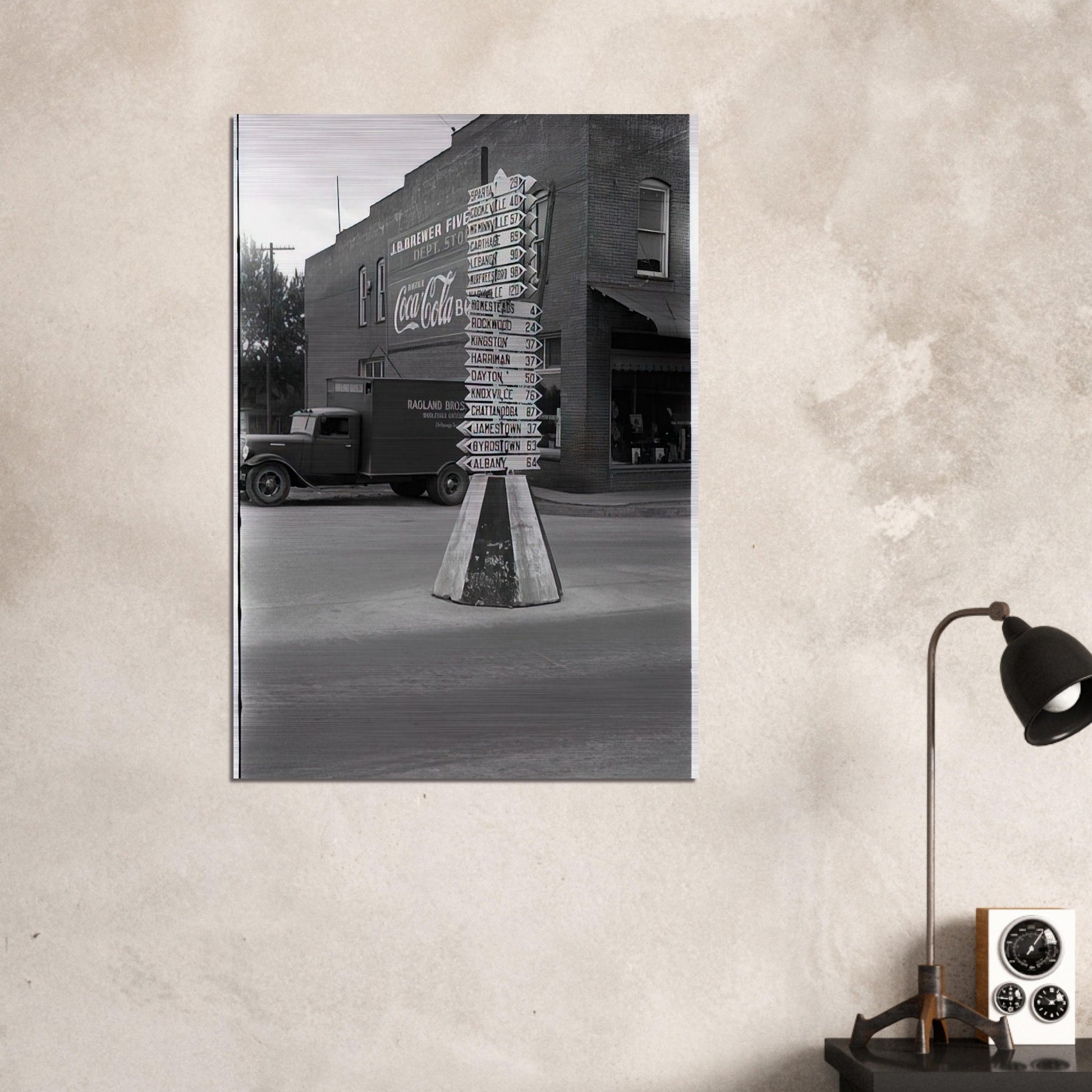 SIGNS - Ben Shahn Brushed Aluminum Print - 70x100 cm / 28x40 inches | Ben Shahn Aluminum Print | Ben Shahn Prints