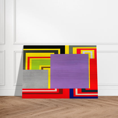 Cartoon Network - 1997 - Peter Halley Brushed Aluminum Print - 70x100 cm / 28x40 inches | Peter Halley Aluminum Print | Peter Halley Prints