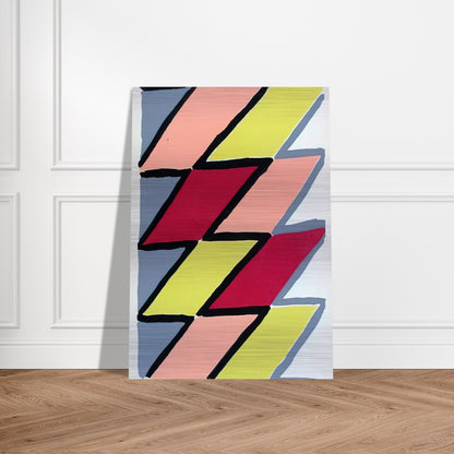 COMPOSITION 22 - Sonia Delaunay Brushed Aluminum Print - 70x100 cm / 28x40 inches | Sonia Delaunay Aluminum Print | Sonia Delaunay Prints