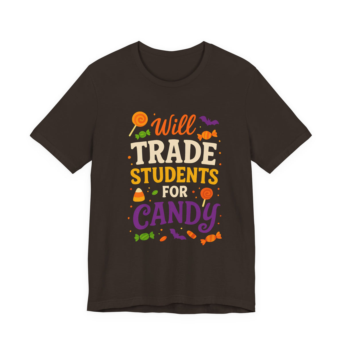 "Échange Élèves Contre Bonbons Prof Mignonne Déguisement Halloween T-Shirt"