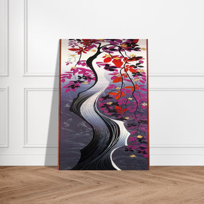 Twisted Tree - Eyvind Earle Brushed Aluminum Print - 70x100 cm / 28x40 inches | Eyvind Earle Aluminum Print | Eyvind Earle Prints