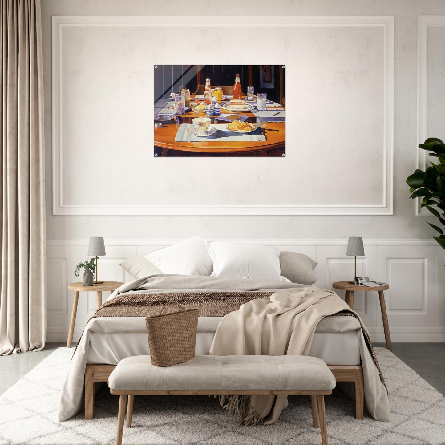 Supper Table - 1969 - Mary Pratt Acrylic Print - 70x100 cm / 28x40″ inches