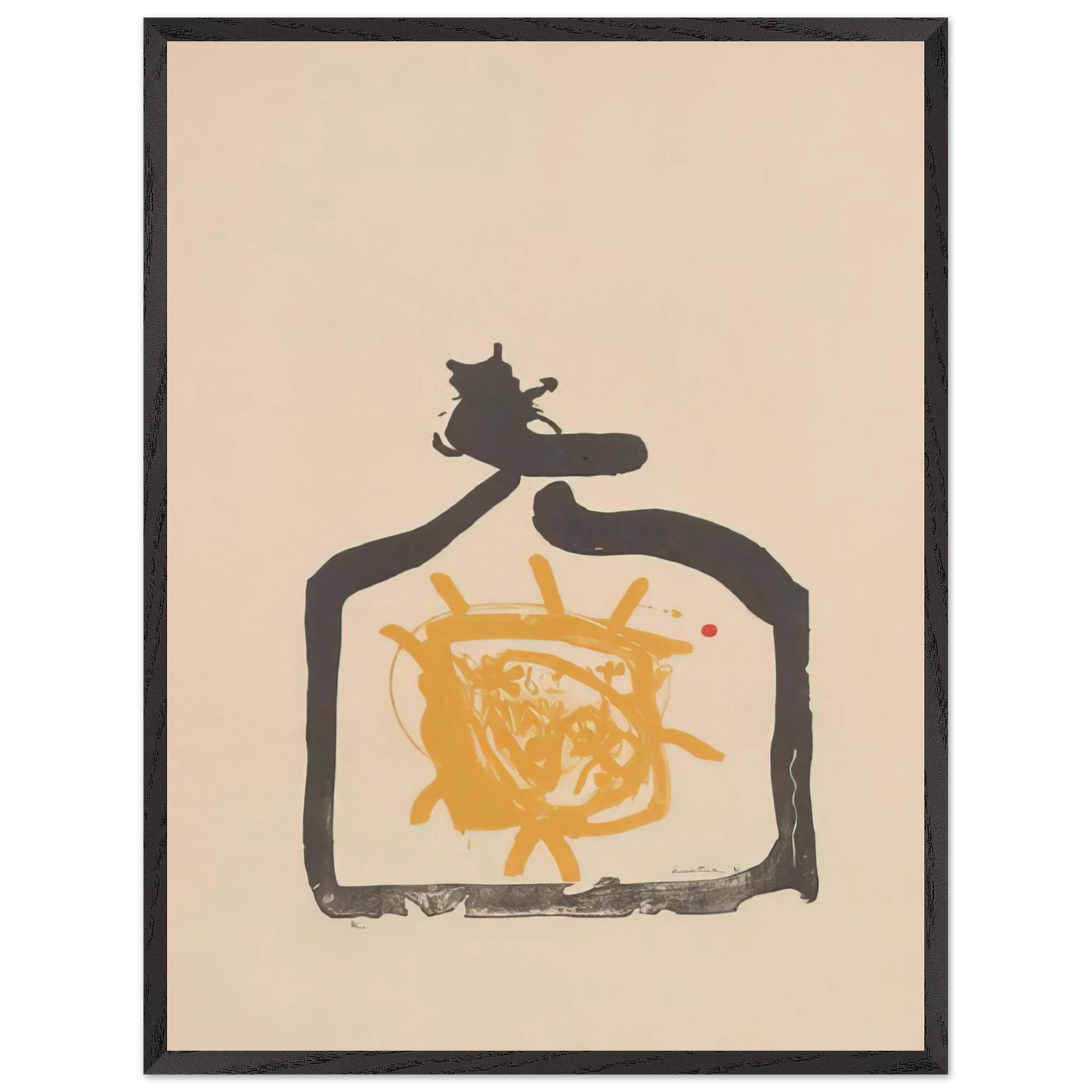 Helen Frankenthaler - May 26th Backwards - 1961 Wall art - 27x35 cm / 11x14 inches - Premium Wooden Framed Poster With Fine Art Paper-canvas - White frame