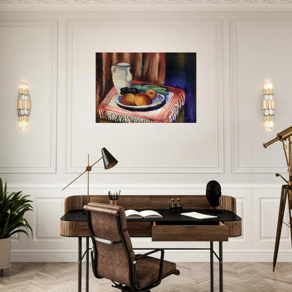 STILL LIFE WITH LEMONS 1917 - Moise Kisling Brushed Aluminum Print - 70x100 cm / 28x40 inches | Moise Kisling Aluminum Print | Moise Kisling Prints