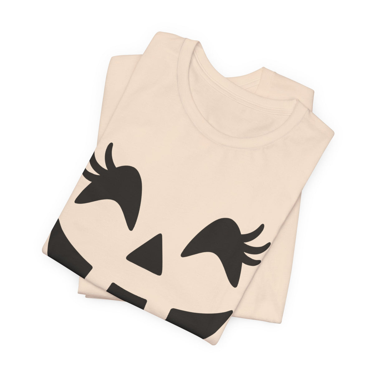 Masque de citrouille Jack O'Lantern Cils Halloween Femmes Filles T-Shirt