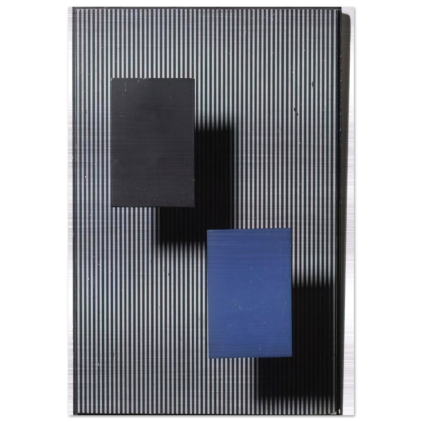 DOS CUADRITOS - Jesus Rafael Soto Brushed Aluminum Print - 70x100 cm / 28x40 inches | Jesus Rafael Soto Aluminum Print | Jesus Rafael Soto Prints