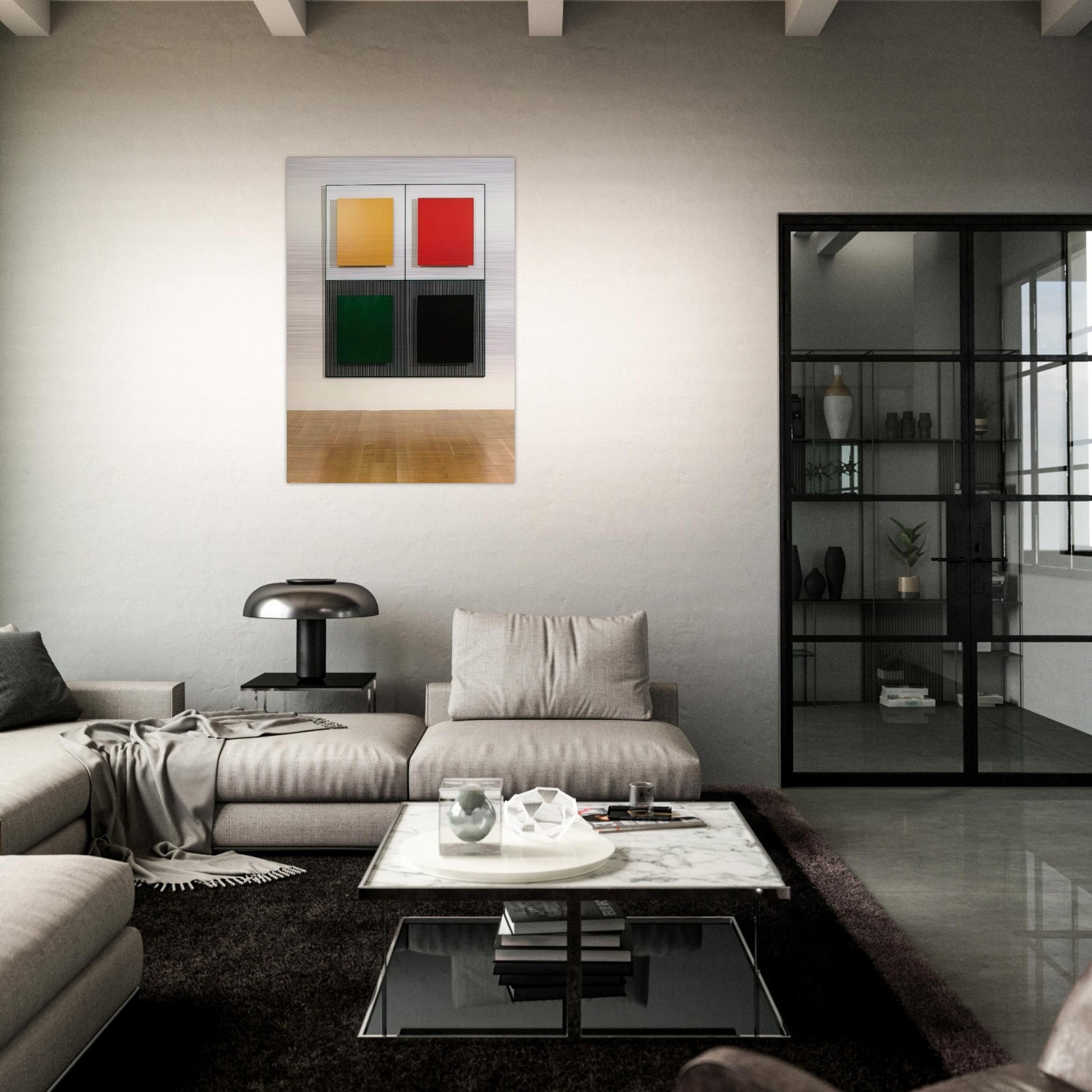 MARICHE 2 1997 - Jesus Rafael Soto Brushed Aluminum Print - 70x100 cm / 28x40 inches | Jesus Rafael Soto Aluminum Print | Jesus Rafael Soto Prints