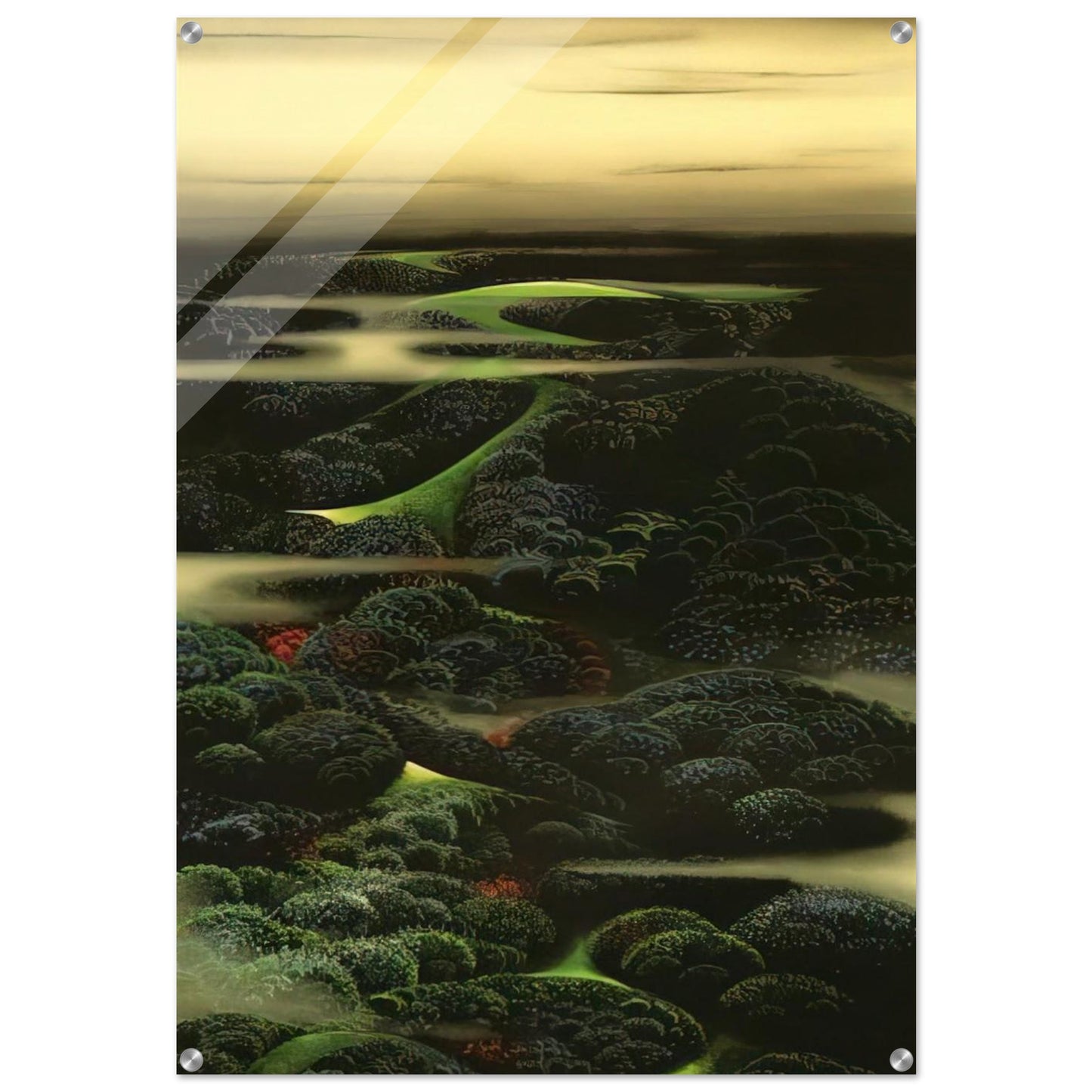 Twilight - Eyvind Earle Acrylic Print - 70x100 cm / 28x40″ inches