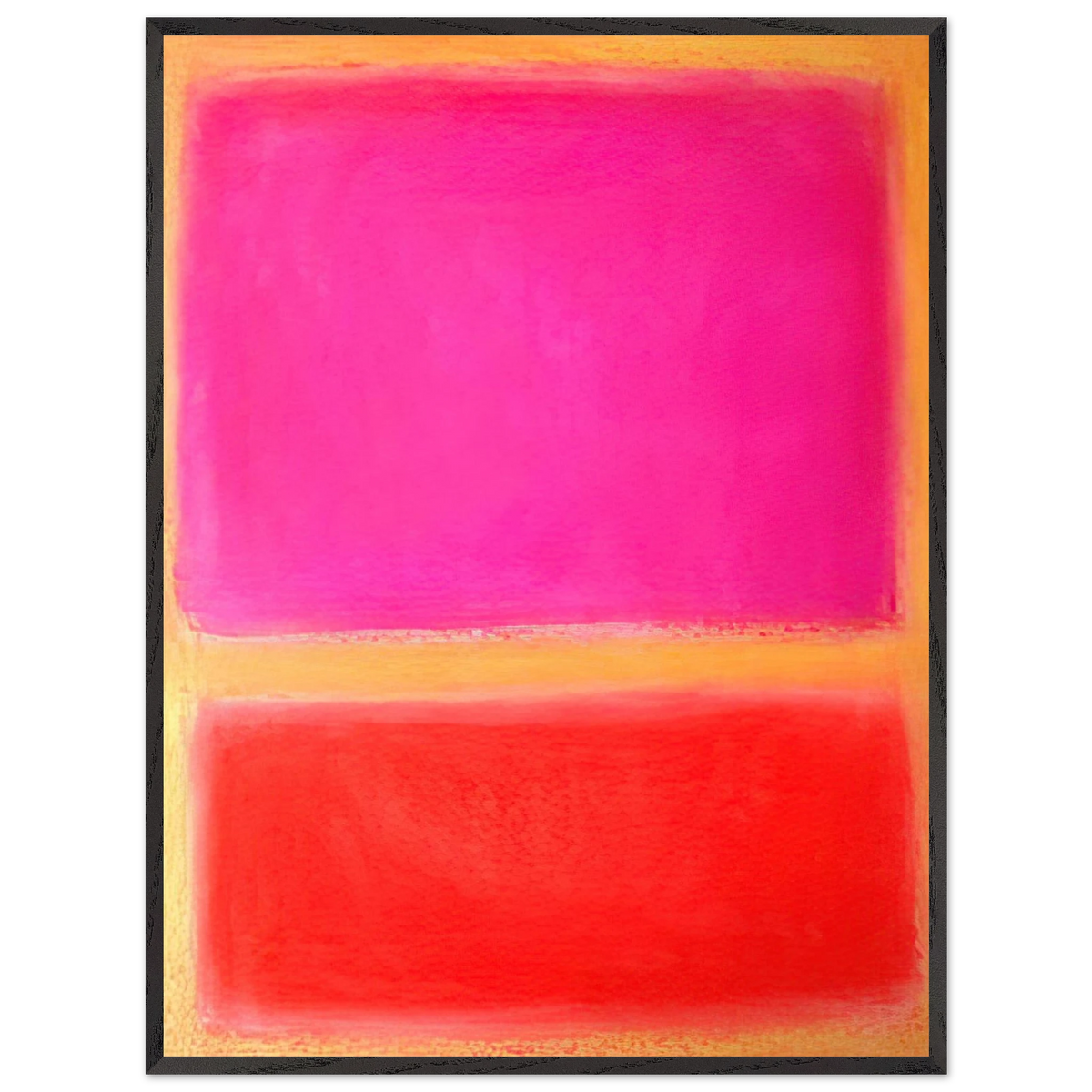 Mark Rothko - Untitled - Color Field Painting Wall Art - 21x29.7 cm / 8x12" - Premium Wooden Framed Poster With Fine Art Paper - Wood frame