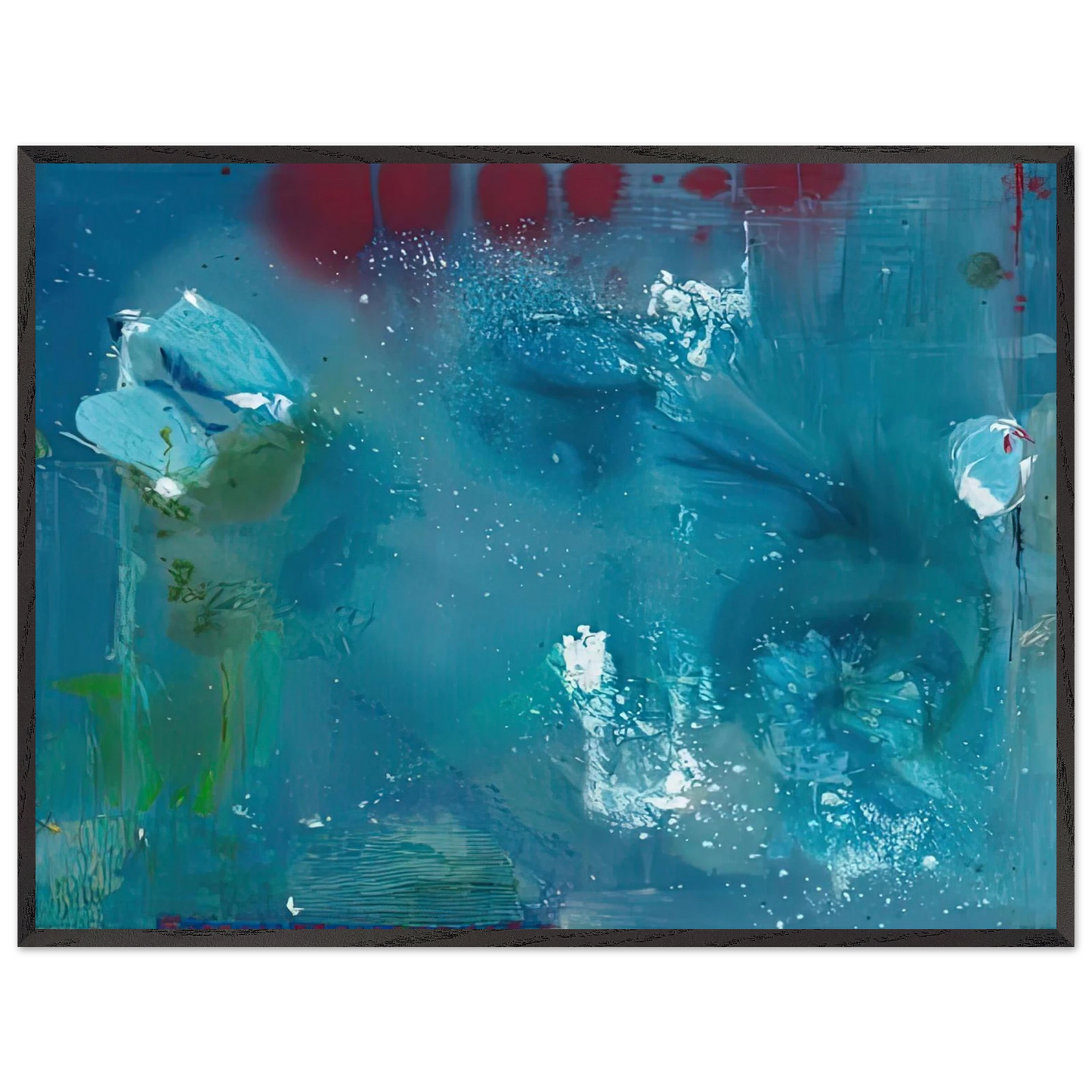 Helen Frankenthaler - Stella Polaris, 1990- Wall Art - 60x80 cm / 24x32 inches - Premium Wooden Framed Poster With Fine Art Paper-canvas - White frame