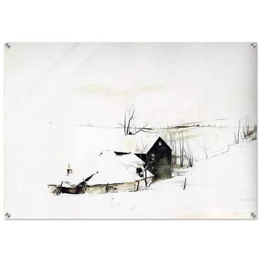 THE CORNER - Andrew Wyeth Acrylic Print - 70x100 cm / 28x40″ inches