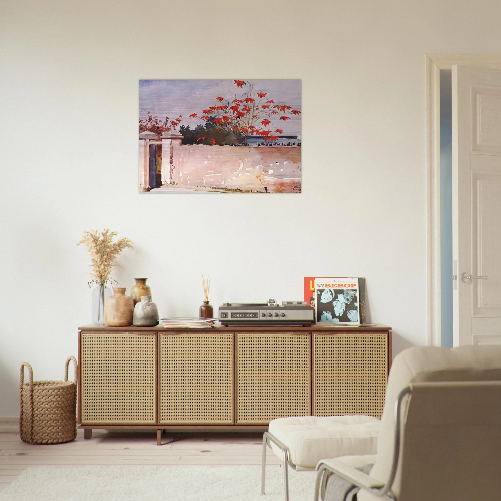 A WALL NASSAU - Winslow Homer Brushed Aluminum Print - 70x100 cm / 28x40 inches | Winslow Homer Aluminum Print | Winslow Homer Prints