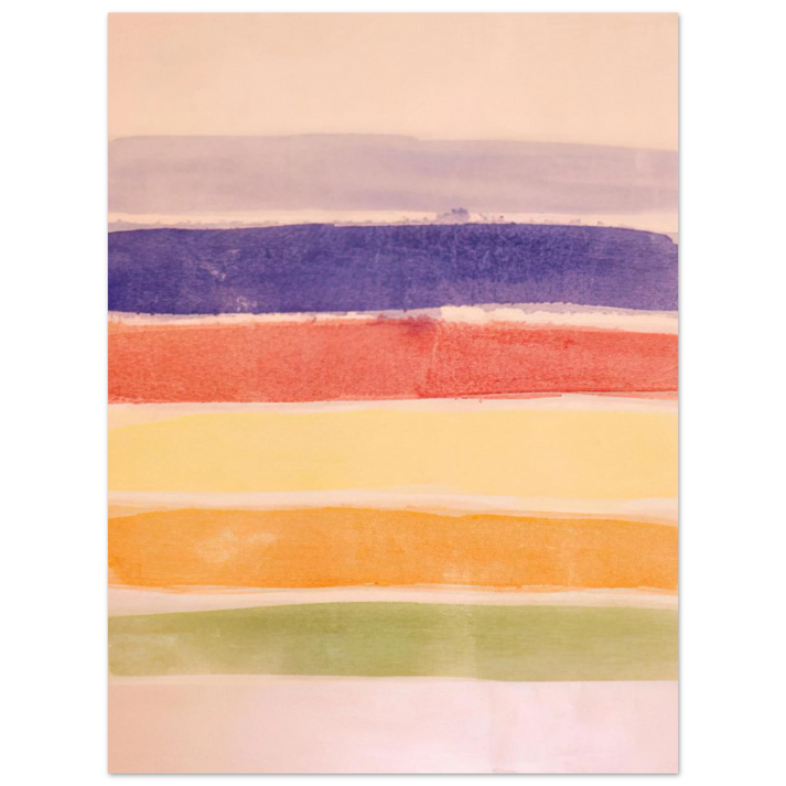 Ronnie Landfield - Meadow - 1981  75x100 cm / 30x40inches Fine Art Poster