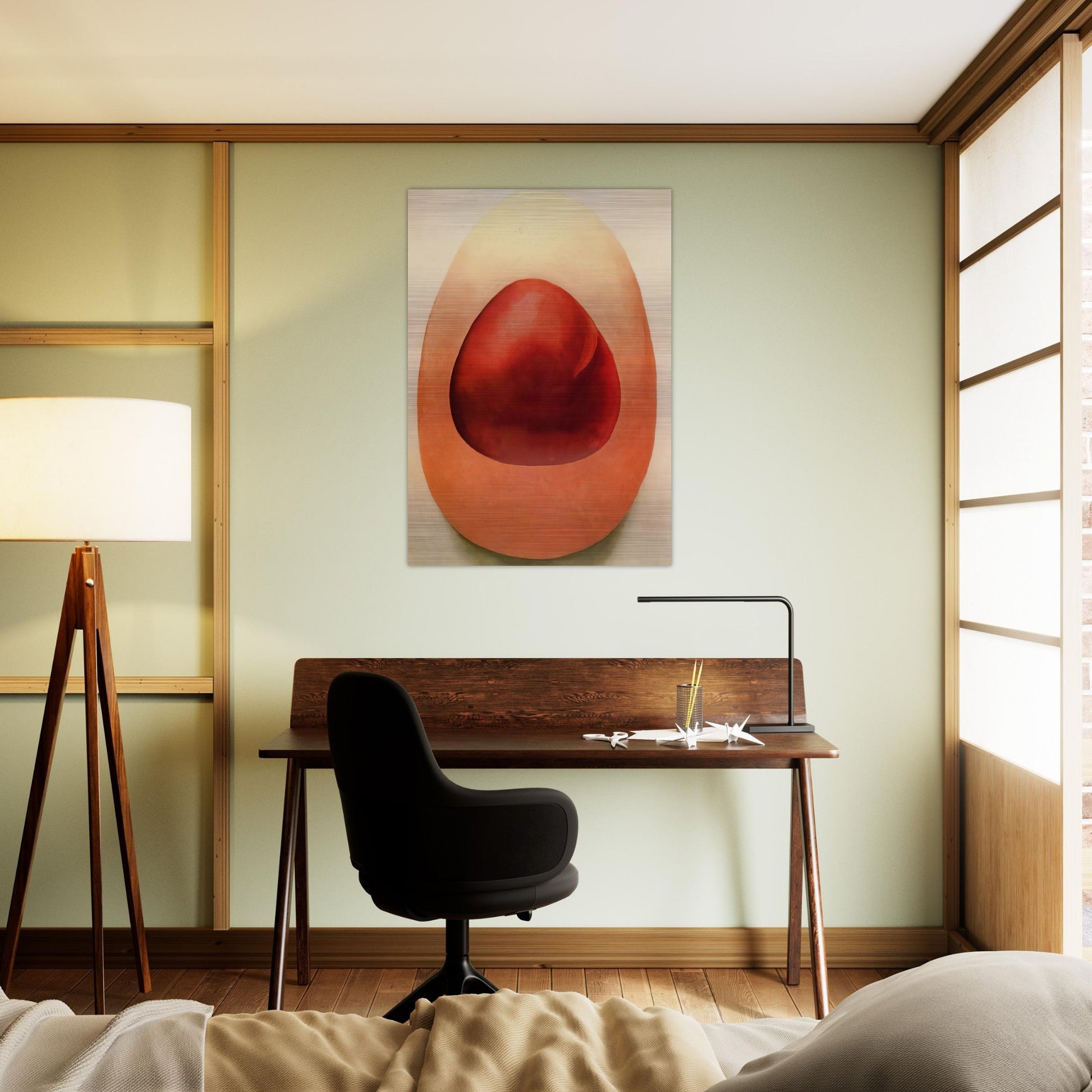 Red and Pink Rocks - Georgia O'Keeffe Brushed Aluminum Print - 70x100 cm / 28x40 inches | Georgia O'Keeffe Aluminum Print | Georgia O'Keeffe Prints