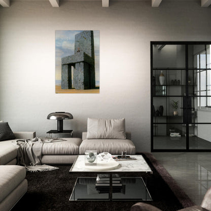 THE LEGEND OF THE CENTURIES 1950 - Rene Magritte Brushed Aluminum Print - 70x100 cm / 28x40 inches | Rene Magritte Aluminum Print | Rene Magritte Prints