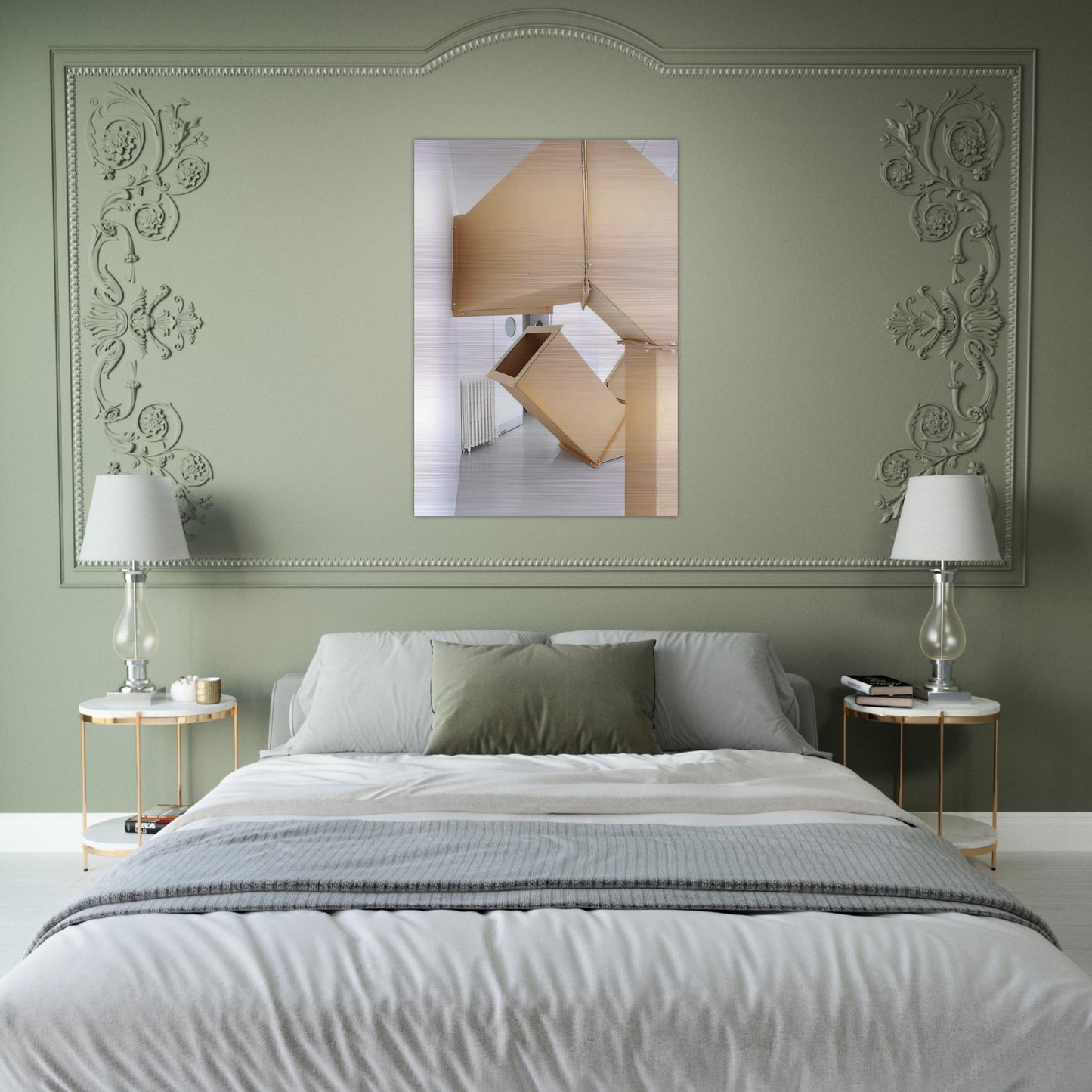 Series DW - 1967 - Charlotte Posenenske Brushed Aluminum Print - 70x100 cm / 28x40 inches | Charlotte Posenenske Aluminum Print | Charlotte Posenenske Prints