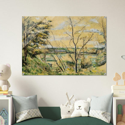 The Oise Valley - Paul Cézanne Acrylic Print - 70x100 cm / 28x40″ inches