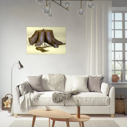 THE LABOURS OF ALEXANDER 1967 - Rene Magritte Brushed Aluminum Print - 70x100 cm / 28x40 inches | Rene Magritte Aluminum Print | Rene Magritte Prints