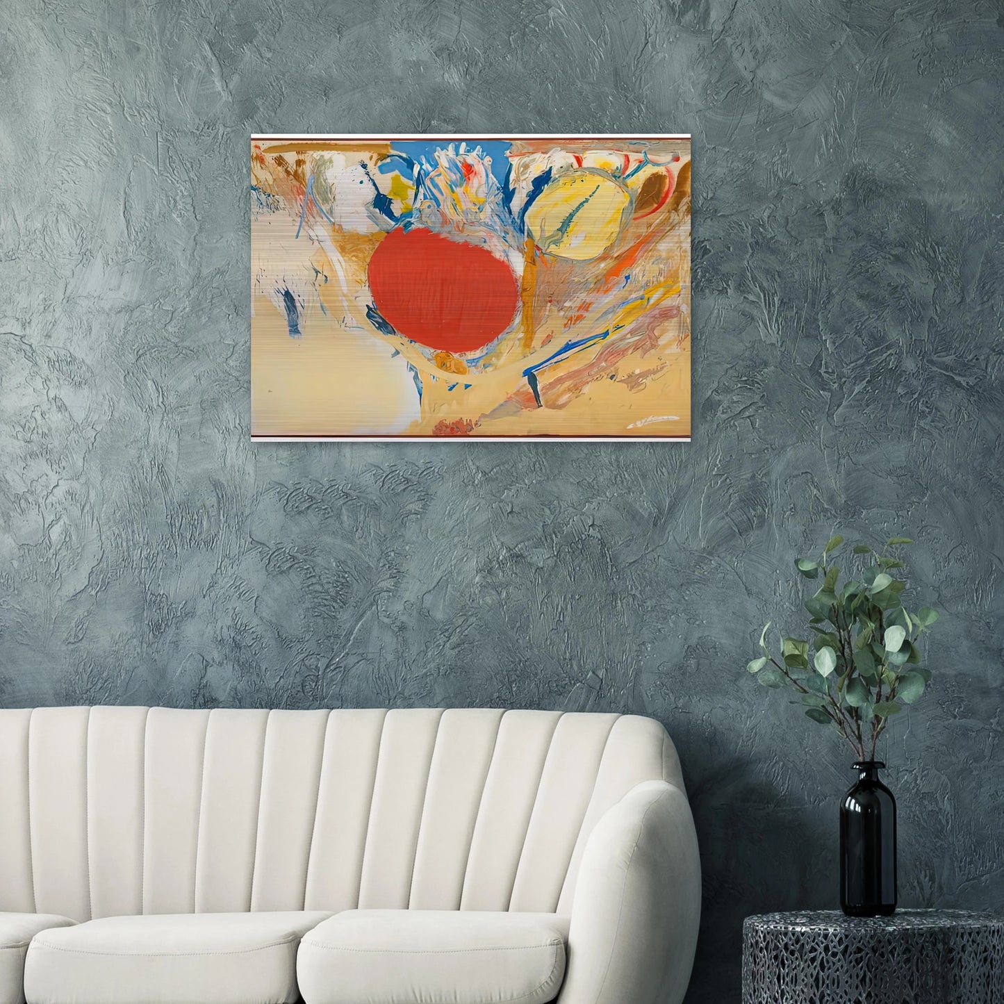Break Through, 1956- - Helen Frankenthaler Brushed Aluminum Print - 70x100 cm / 28x40 inches | Helen Frankenthaler Aluminum Print | Helen Frankenthaler Prints