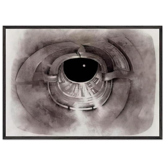 UNTITLED 1962 1 - Lee Bontecou 70x100 cm / 28x40 inches Framed Art Print – Black Wooden Frame